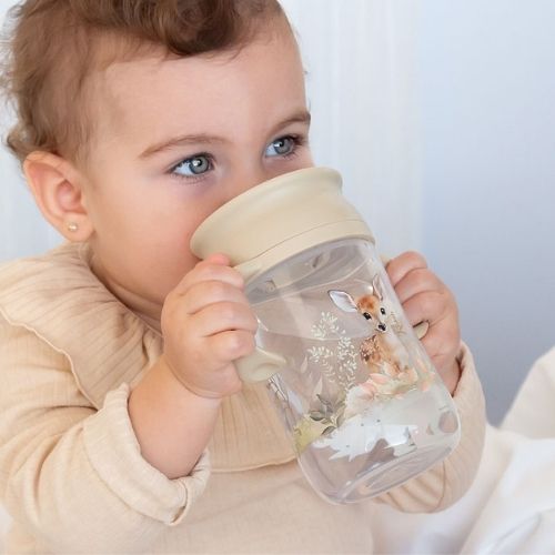 Tazza Apprendimento Bambini - Cervo - Beige 6 Mesi +