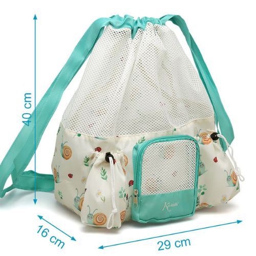 Borsa da Spiaggia a Rete per Bambini - Beige