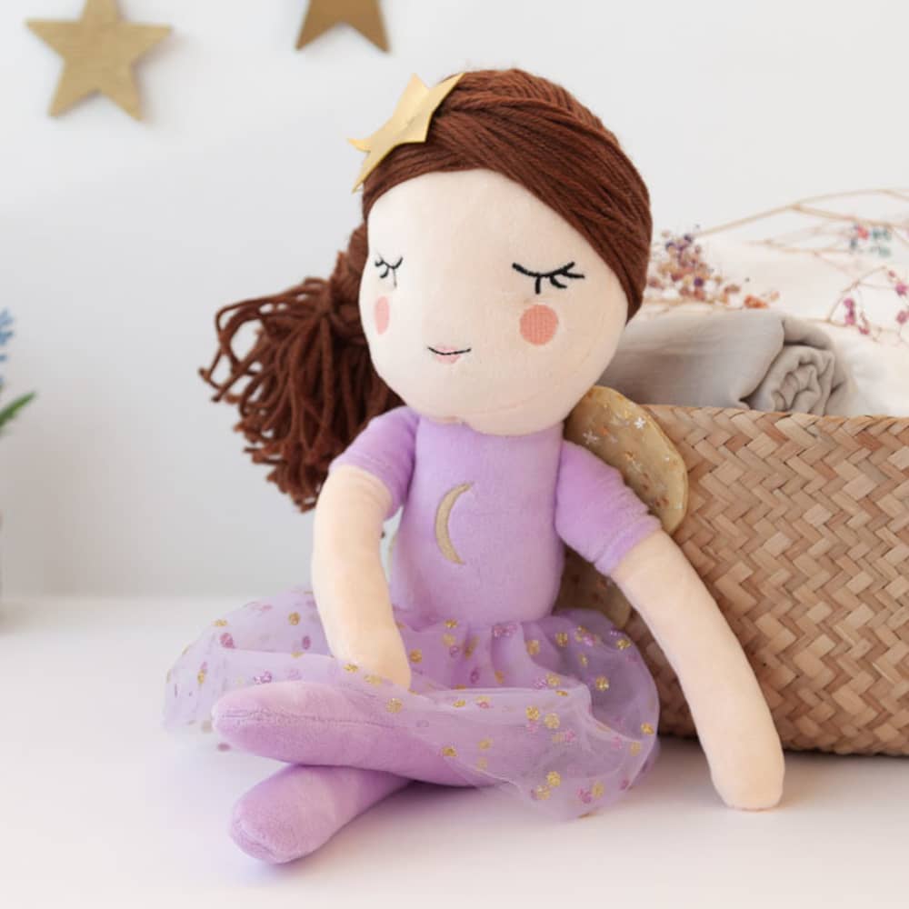 Bambola di pezza per Bambina - Fata Viola - Kiokids