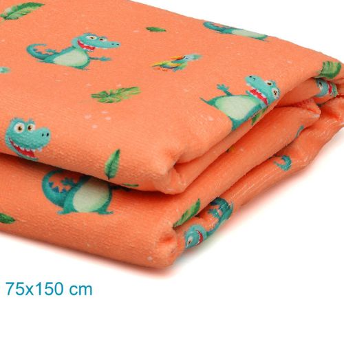Telo Mare Bambini in Microfibra - Arancio