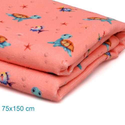 Telo Mare Bambini in Microfibra - Corallo