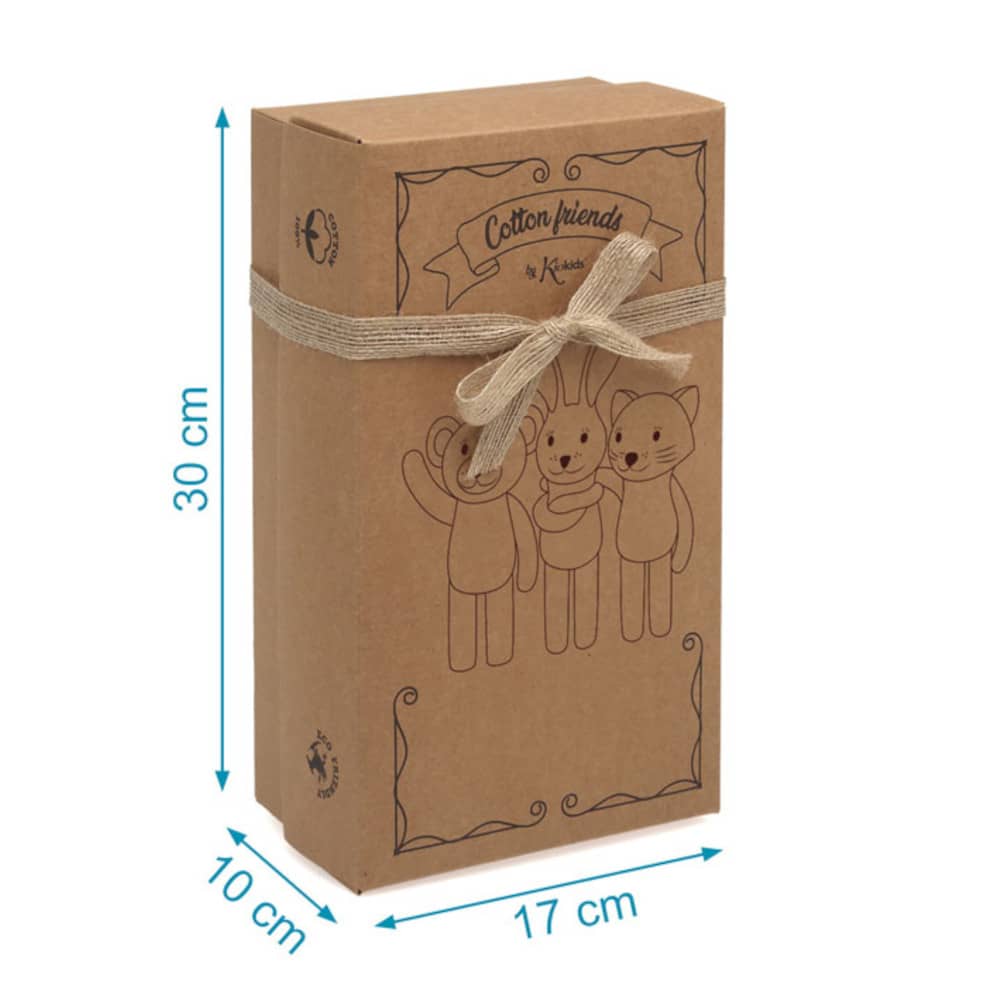 Doudou Neonato in Cotone Orso Beige
