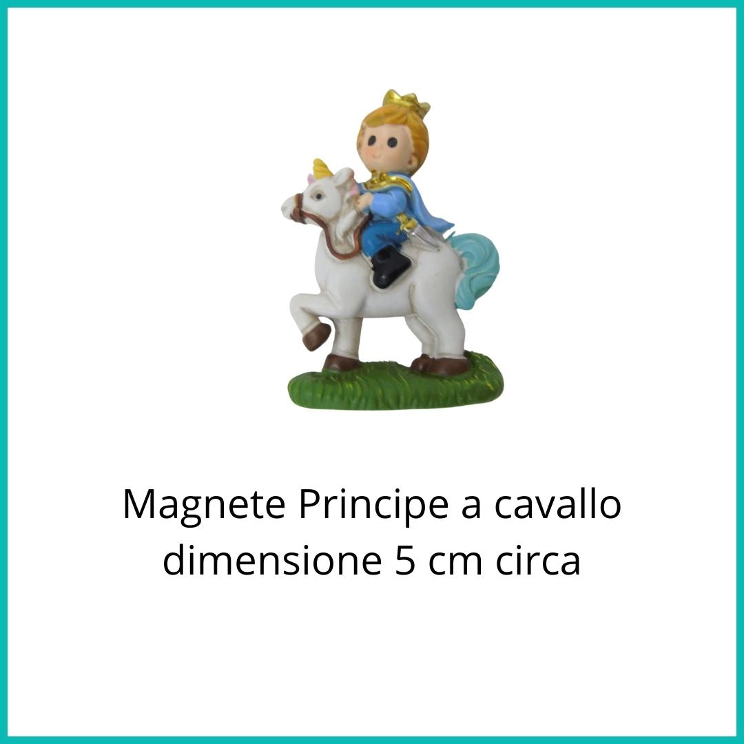 SACCHETTINO CONFETTI SEGNAPOSTO BOMBONIERA NASCITA BATTESIMO COMPLEANNO MAGNETE PRINCIPE BIMBO NEONATO - Nene Shop