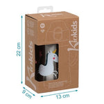 Bottiglia con Cannuccia per Bambini in Acciaio - Unicorno