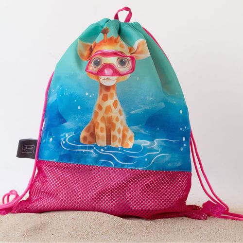Borsa da Spiaggia a Rete per Bambini - Fucsia