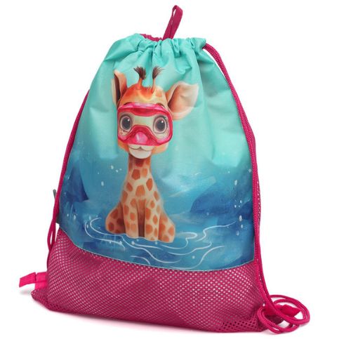Borsa da Spiaggia a Rete per Bambini - Fucsia