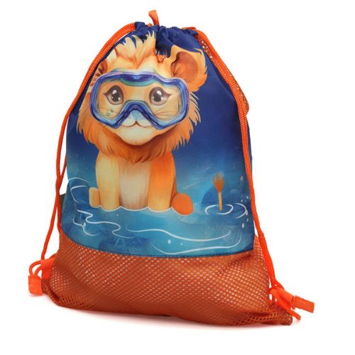 Borsa da Spiaggia a Rete per Bambini - Arancio