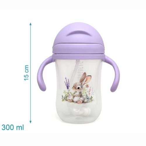 Tazza Apprendimento Bambini - Coniglietto - Lavanda 6 Mesi +