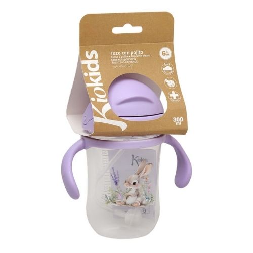 Tazza Apprendimento Bambini - Coniglietto - Lavanda 6 Mesi +