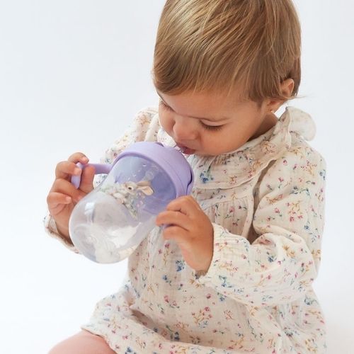 Tazza Apprendimento Bambini - Coniglietto - Lavanda 6 Mesi +