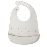 Bavaglino in Silicone con Tasca - Grigio