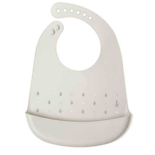 Bavaglino in Silicone con Tasca - Grigio