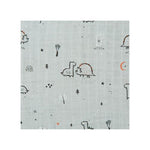 Copertina Neonato in Mussola di Bamboo 120x120 cm - Jurassic