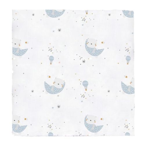 Copertina Neonato in Mussola di Bamboo 120x120 cm - Volare