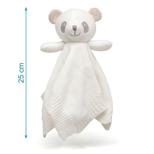Doudou Neonato in Cotone Orso Bianco