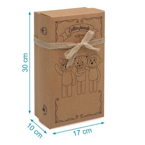 Doudou Neonato in Cotone Orso Bianco