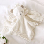Doudou Neonato in Cotone Orso Bianco