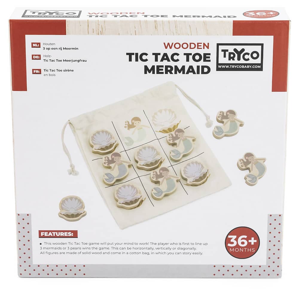 Gioco Tris in Legno Bambini - Sirena - Tryco Baby - Scatola