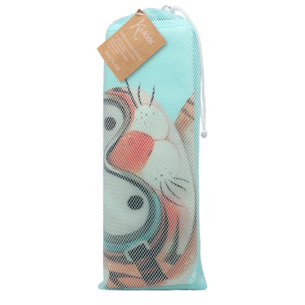Telo Mare Bambini in Microfibra - Cavalluccio Verde
