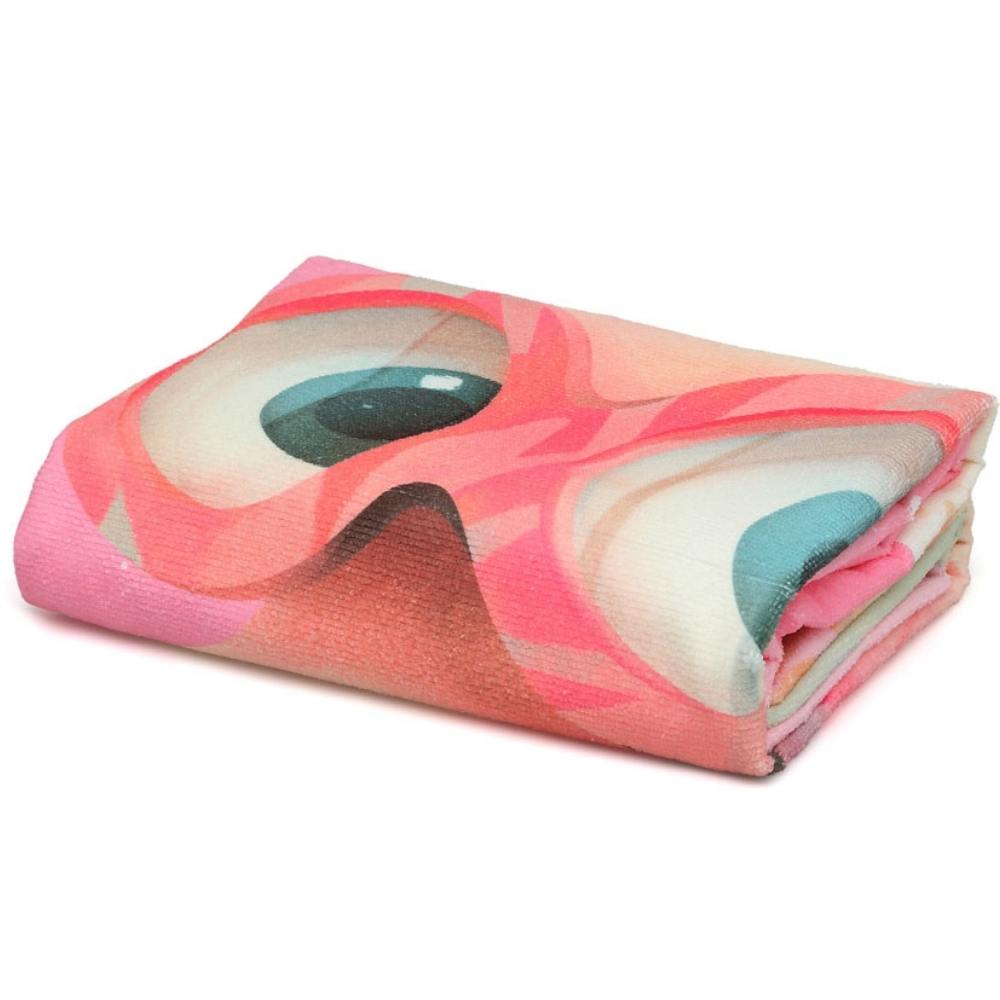 Telo Mare Bambini in Microfibra - Polpo Rosa