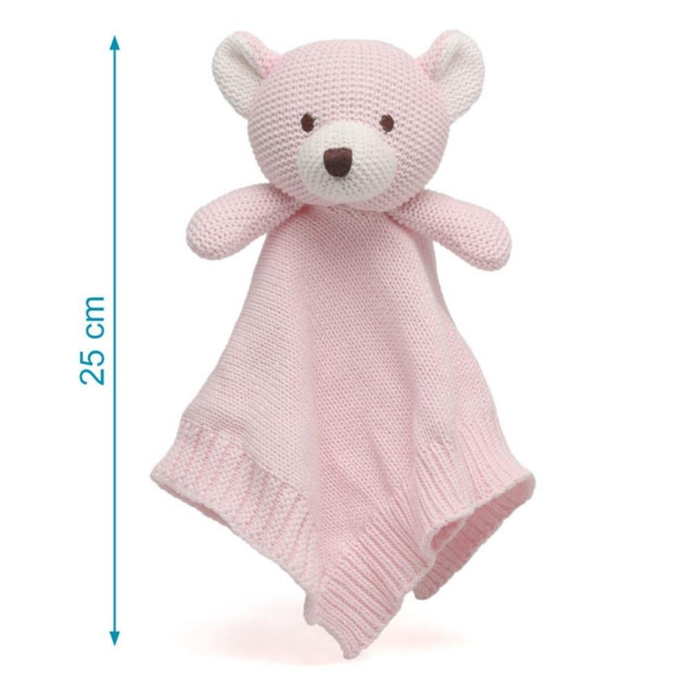 Doudou Neonato in Cotone Orso Rosa - Kiokids