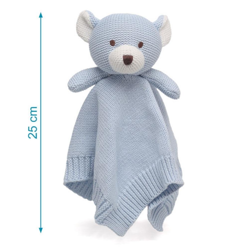 Doudou Neonato in Cotone Orso Celeste - Kiokids