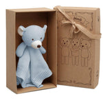 Doudou Neonato in Cotone Orso Celeste - Scatola