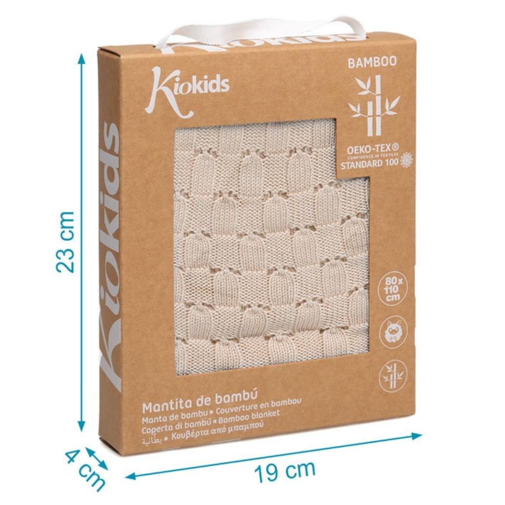 Copertina Neonato Estiva Traforata in Bamboo - Beige