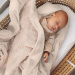 Copertina Neonato Carrozzina Culla Invernale in Pile Beige 