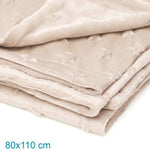 Copertina Neonato Carrozzina Culla Invernale in Pile Beige 