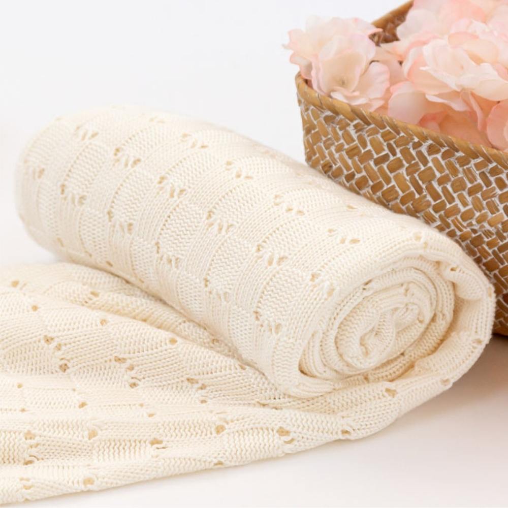 Copertina Neonato Estiva in Bamboo - Crema