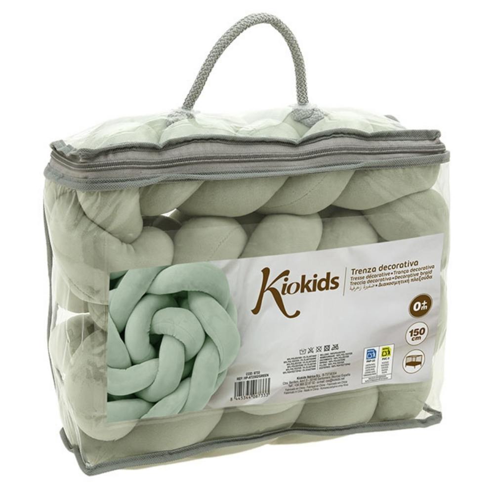 Treccia Paracolpi Lettino - Verde - Kiokids