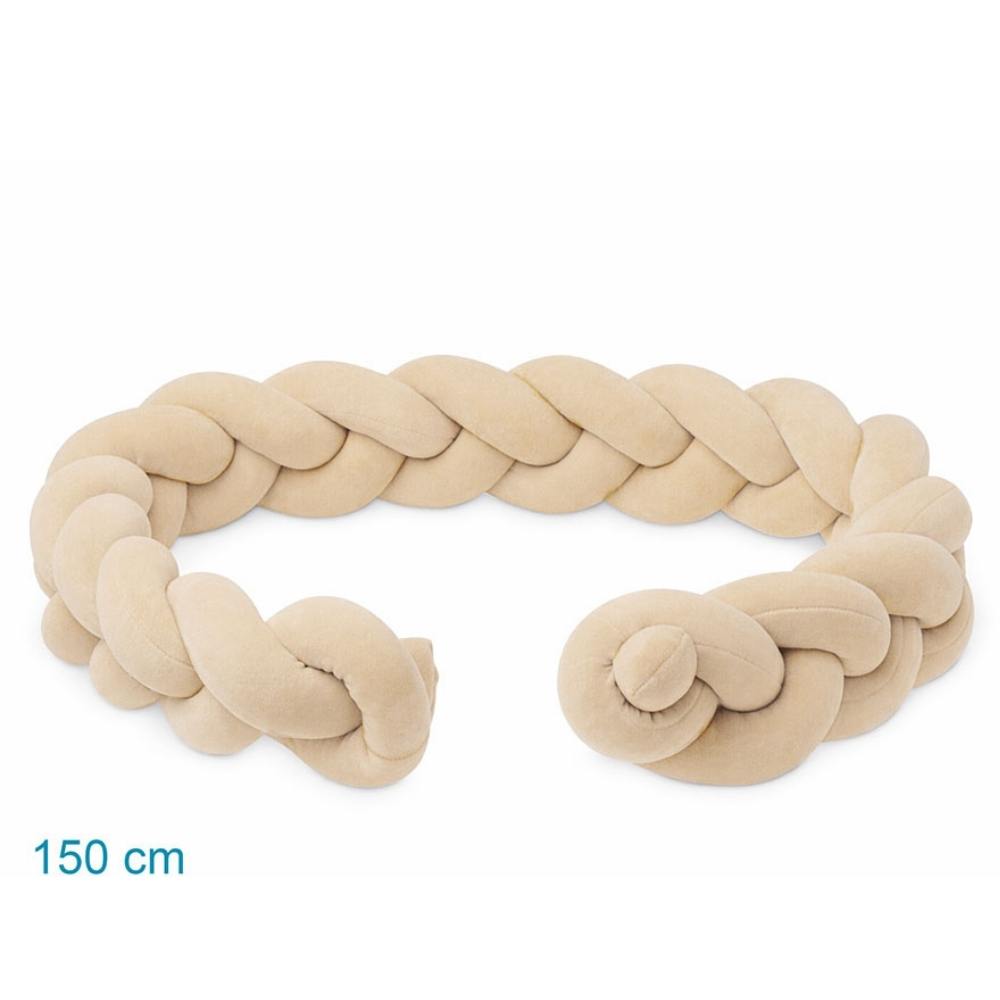Treccia Paracolpi Lettino - Kiokids - beige 150 cm