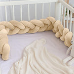 Treccia Paracolpi Lettino Neonato - Kiokids - beige