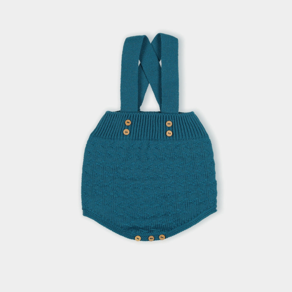 Pagliaccetto Neonato Bambino Invernale in Maglia Misto Lana - Salopette