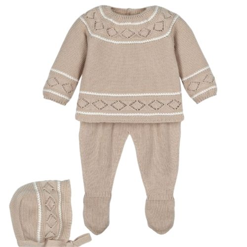 Completo Neonato Nascita in Filo di Cotone Rombi - Mac Illusion