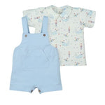 Pagliaccetto Completo Salopette Corta Neonato Bambino Estiva - Barche