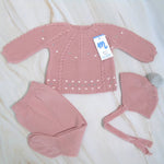 COMPLETO NASCITA NEONATO IN MISTO LANA - AMARE - Nene Shop