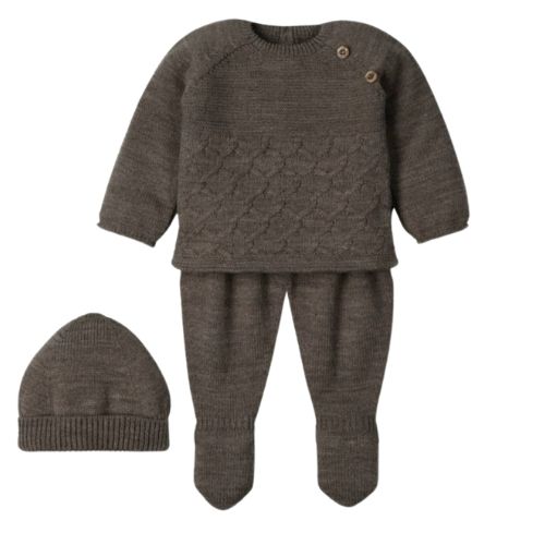 Completo Neonato Nascita in Misto Lana - Abbraccio