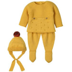 Completo Neonato in Misto Lana 3 Pezzi - Leonor