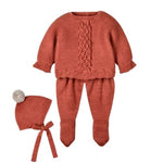 Completo Neonato Nascita in Misto Lana - Carezza