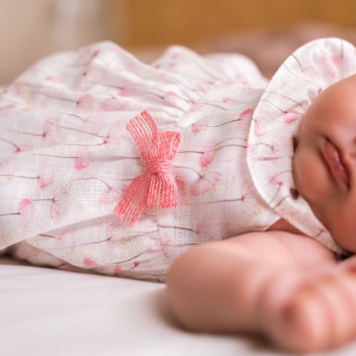 Pagliaccetto Neonata Nascita in Filo di Cotone - Rosa