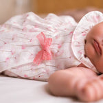 Pagliaccetto Neonata Nascita in Filo di Cotone - Rosa