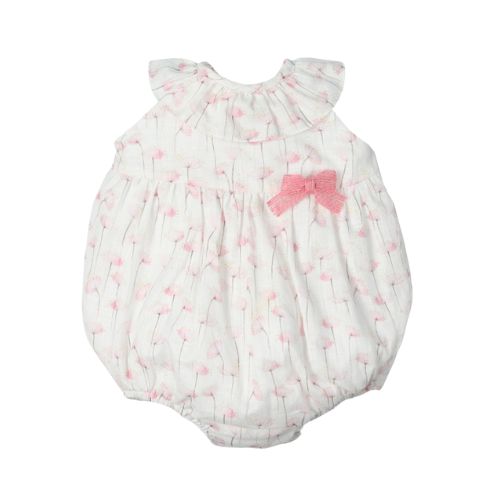 Pagliaccetto Neonata Nascita in Filo di Cotone - Rosa