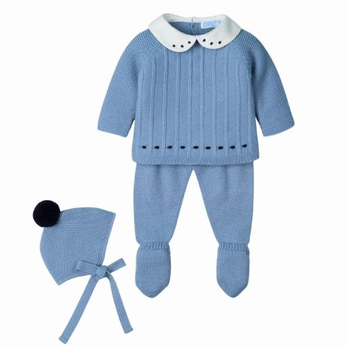 Completo Nascita Neonato in Misto Lana - Tweed Dream