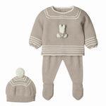 Completo Neonato in Misto Lana 3 Pezzi - Simpatia