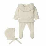 Completo Nascita Neonato in Misto Lana - Ribbon