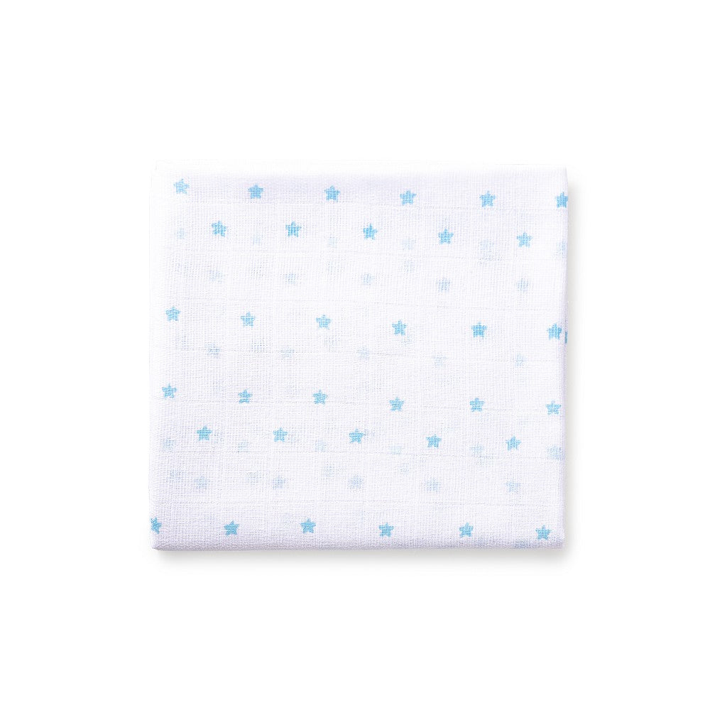 Set 3 Copertine Neonato in Mussola di Cotone - Panda Celeste