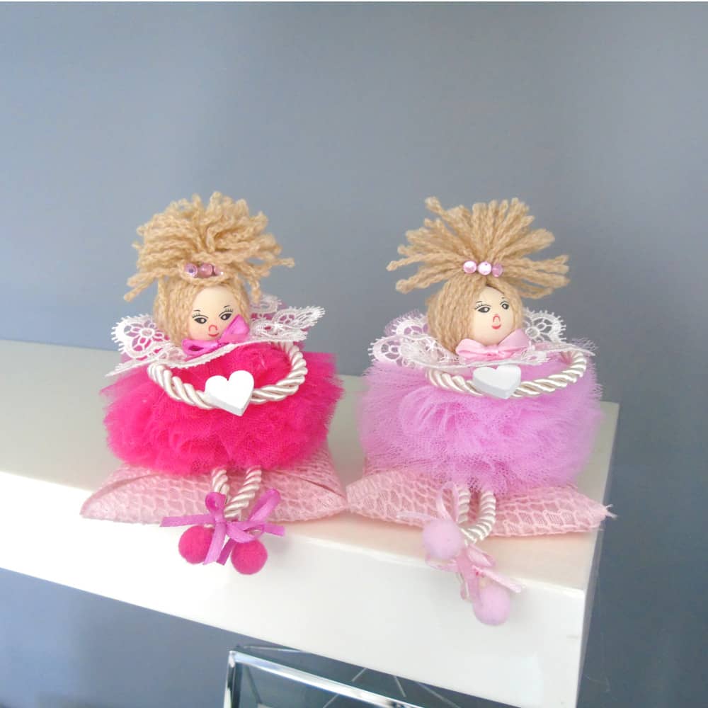 Bomboniere Bambole Fatte a Mano Nascita Battesimo Bimba