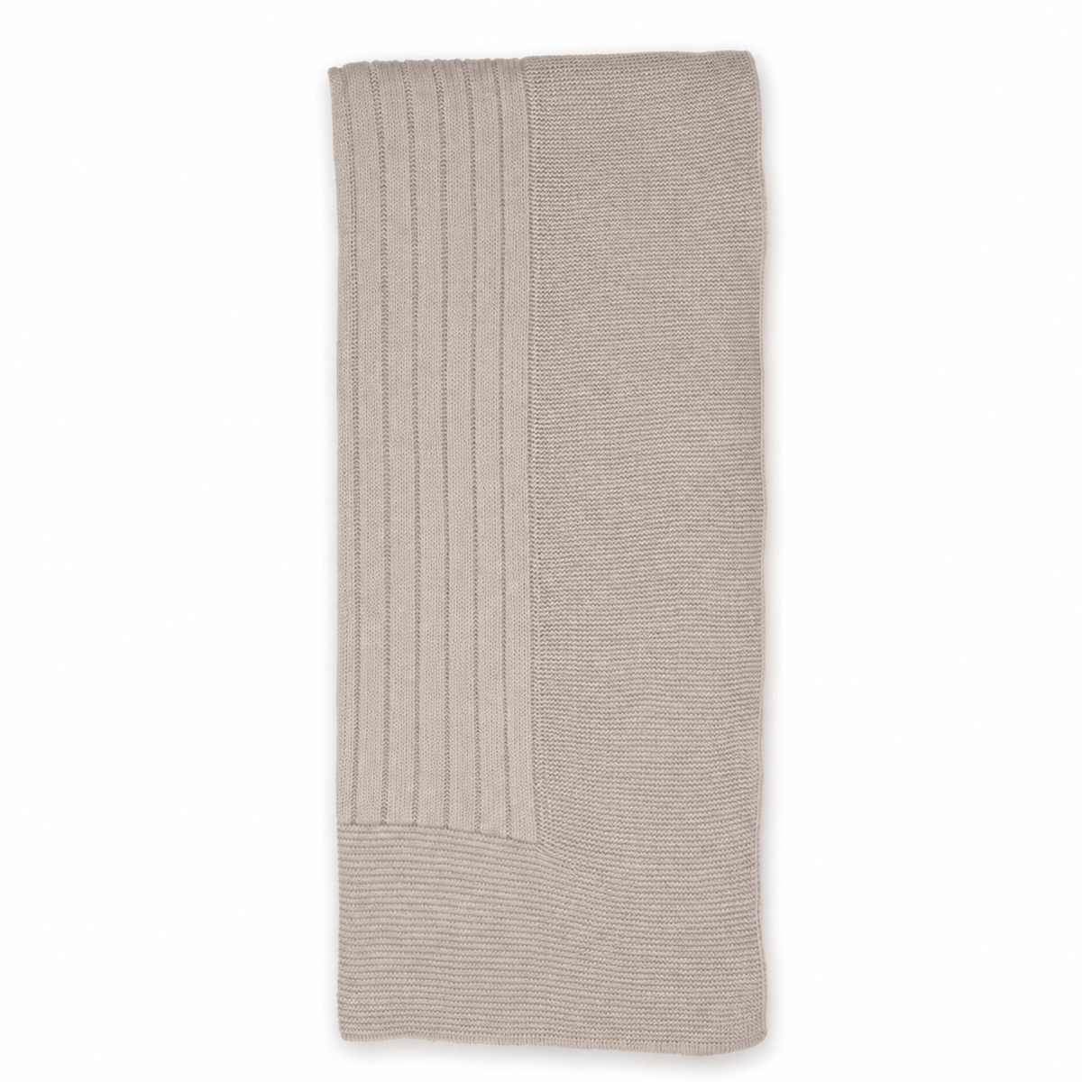 COPERTINA NEONATO IN MISTO LANA - BASIC - 80X80 CM - TORTORA -MAC ILUSION